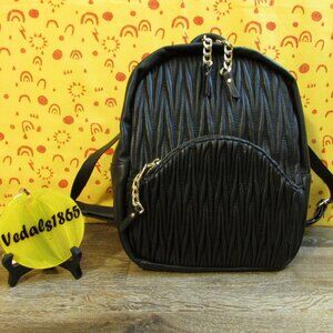 MAX STUDIO Women's Mini Combo Black Backpack Bag Purse